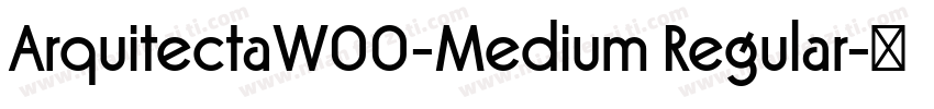 ArquitectaW00-Medium Regular字体转换